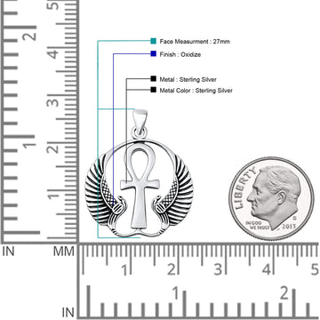 Ankh & Wings Pendant